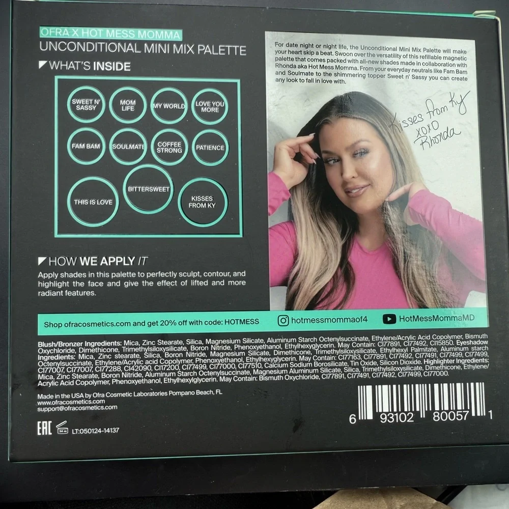 💚 2/$30 OFRA COSMETICS Mini Mix Face Palette in Unconditional